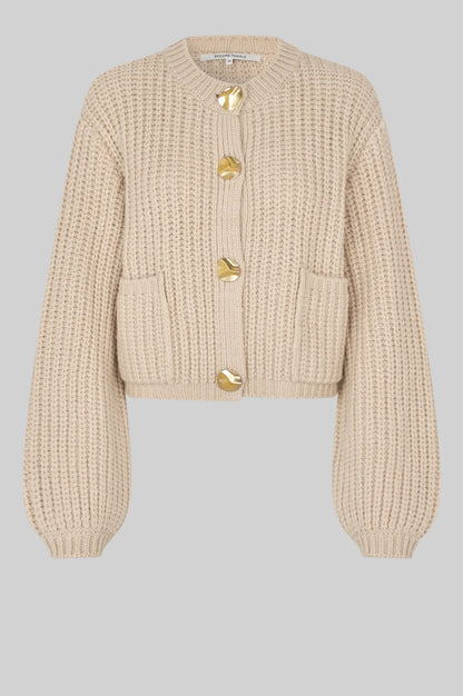 the ULRIKKE knit cardigan, soft beige