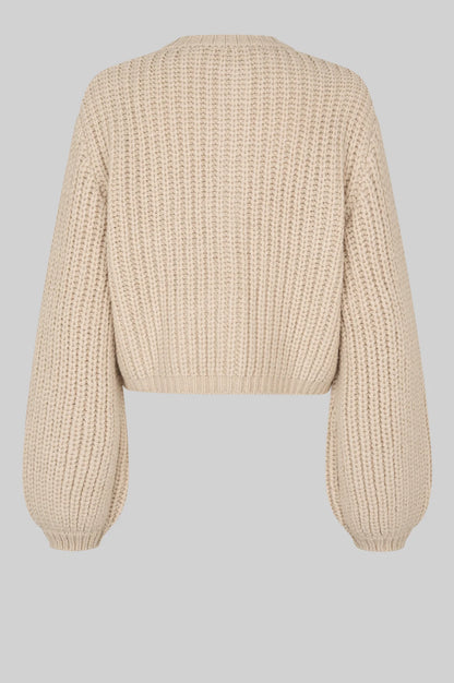 the ULRIKKE knit cardigan, soft beige