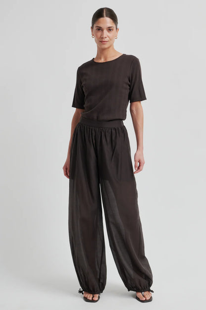 the HIDIE trousers, chocolate torte
