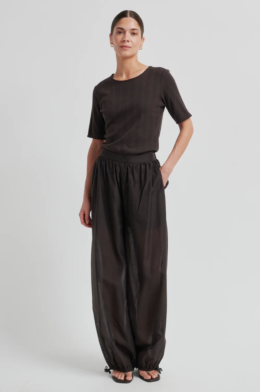 the HIDIE trousers, chocolate torte