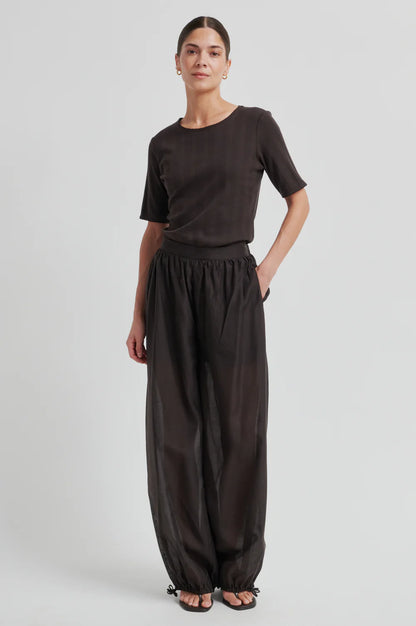 the HIDIE trousers, chocolate torte