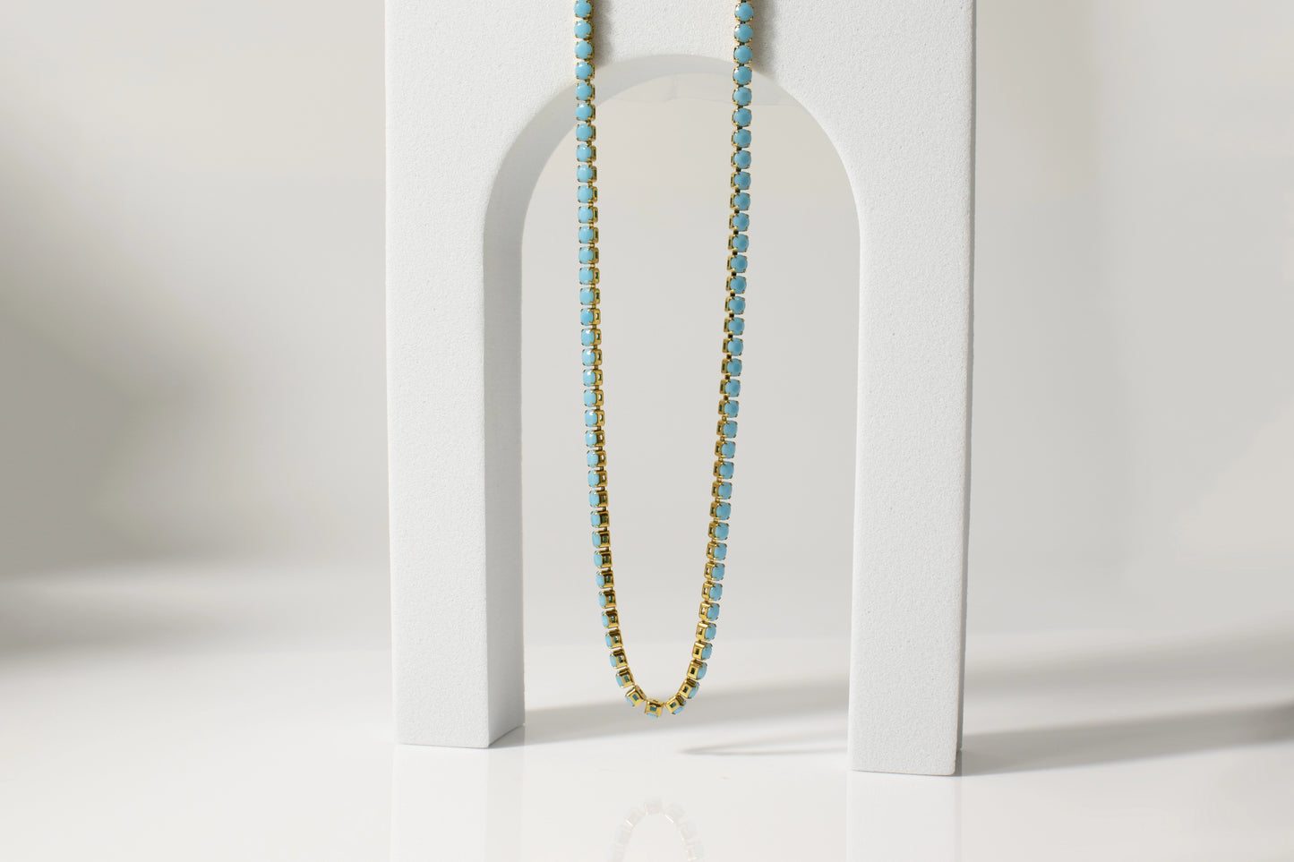 the TURQUOISE tennis necklace