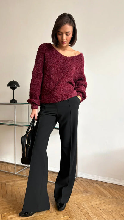the JENNY sweater, bordeaux