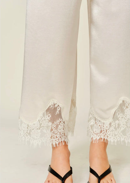 the LACE pant, ivory