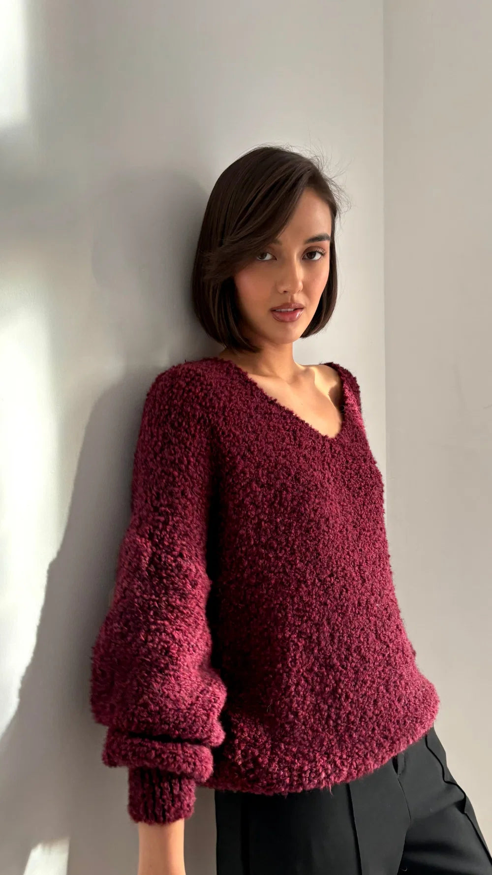the JENNY sweater, bordeaux