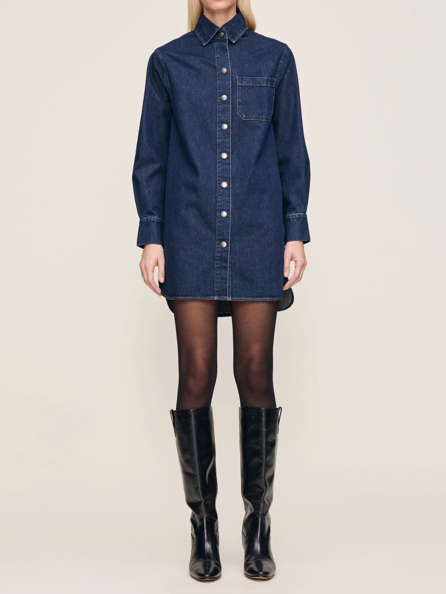 the FAYE shirt dress, lake house