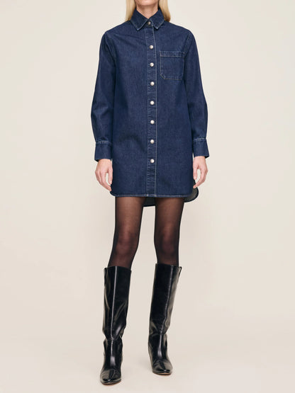 the FAYE shirt dress, lake house