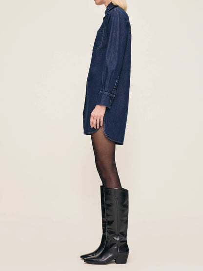 the FAYE shirt dress, lake house
