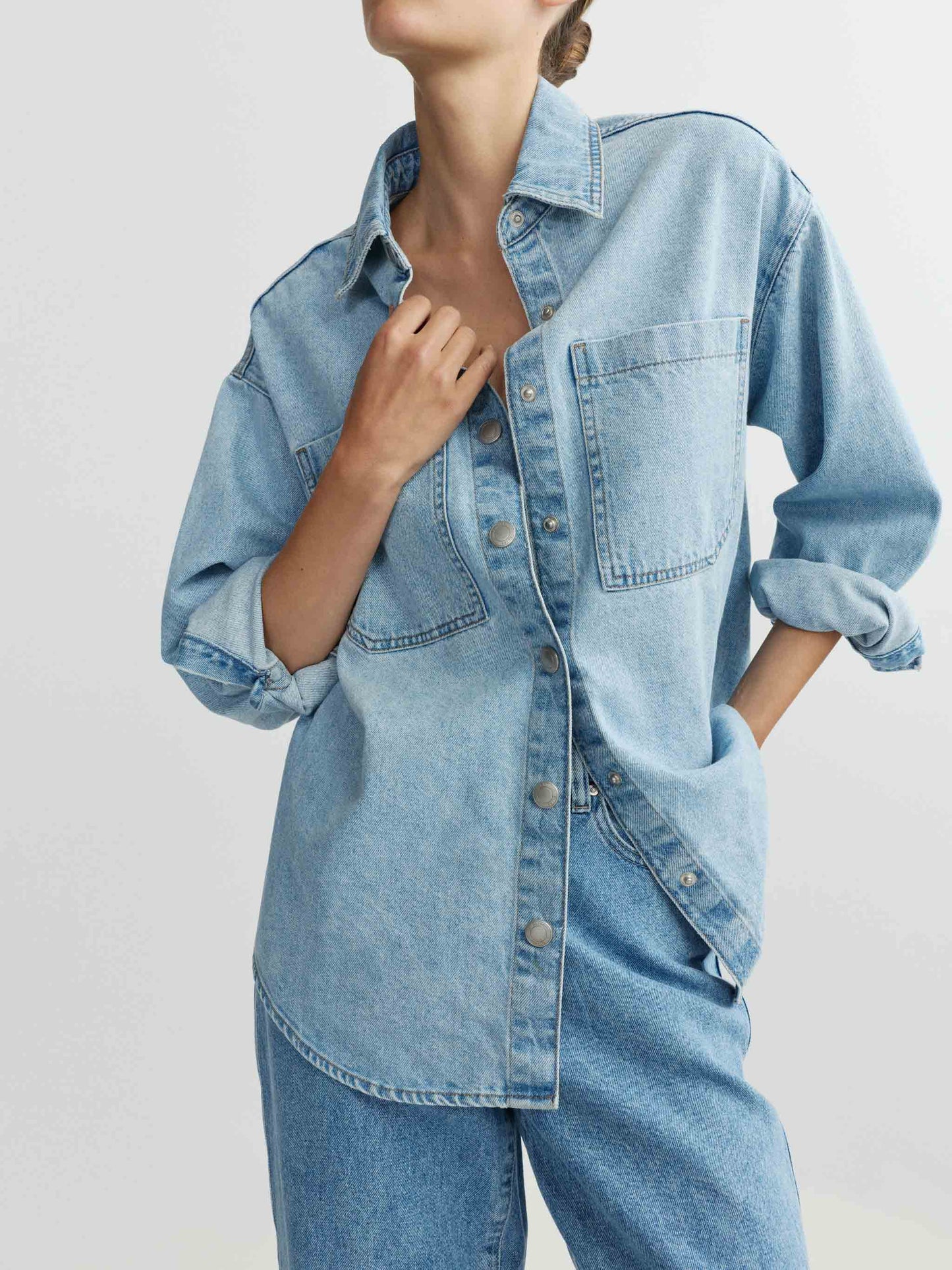 the ADDISON overshirt, light rain