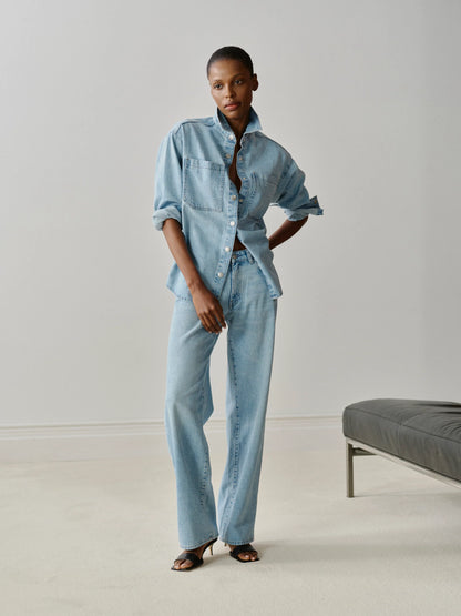 the ADDISON overshirt, light rain