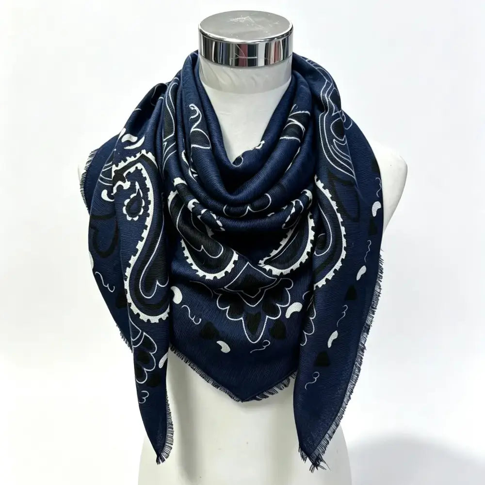 the BANDANA scarf, navy