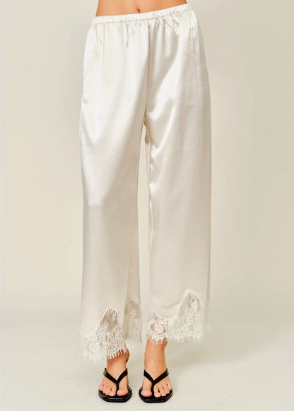 the LACE pant, ivory