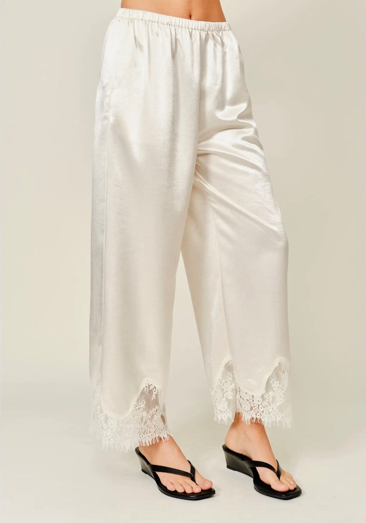 the LACE pant, ivory