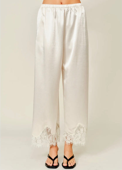 the LACE pant, ivory