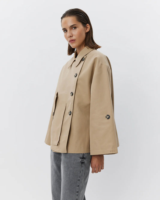 the AGATHASW jacket, camel