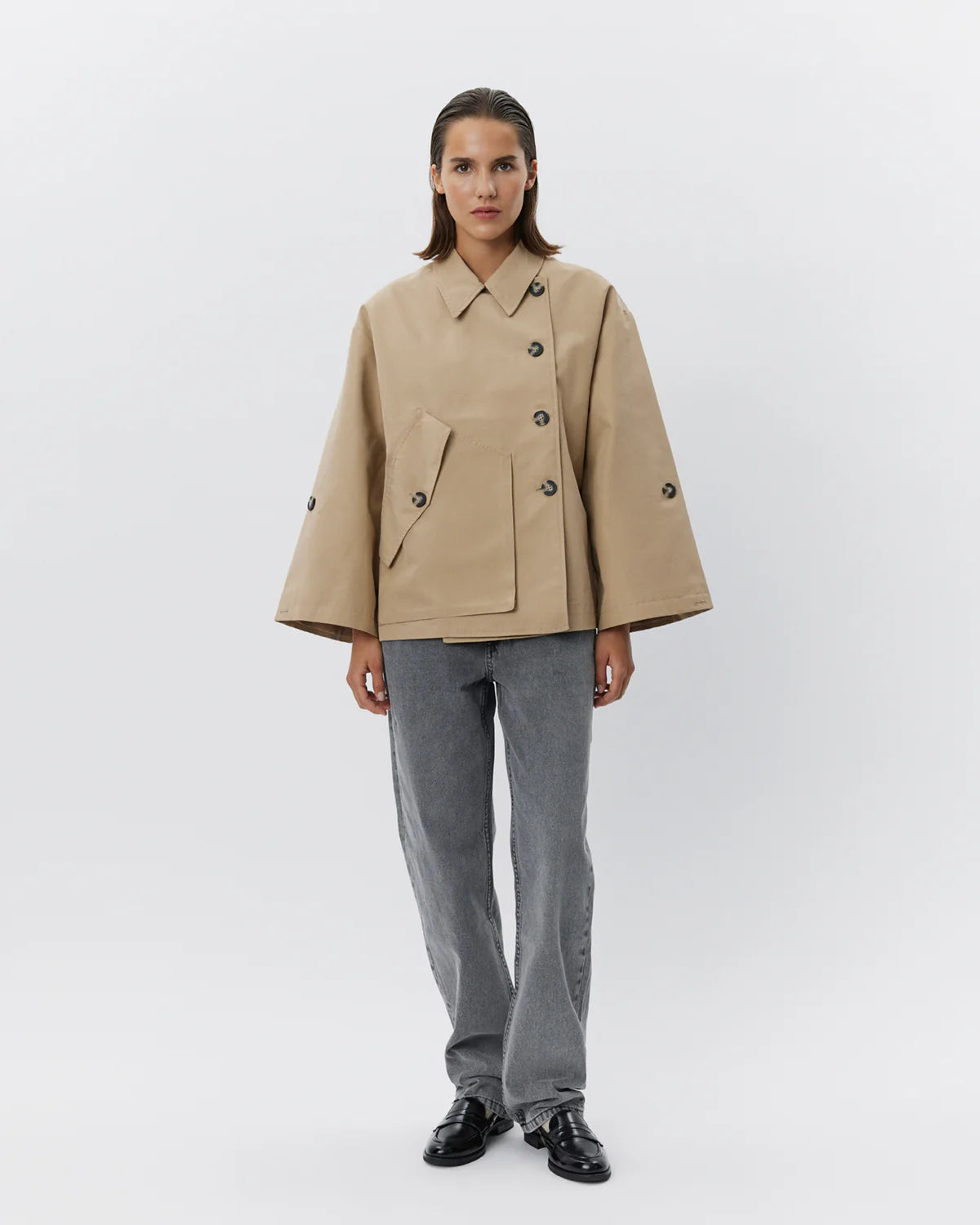 the AGATHASW jacket, camel
