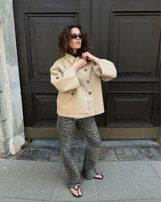 the AGATHASW jacket, camel