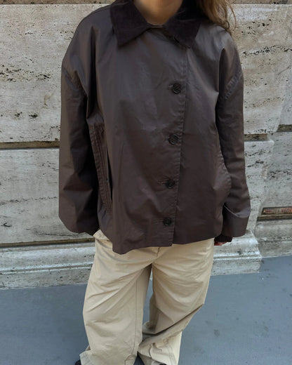 the AGATHASW jacket, dark brown