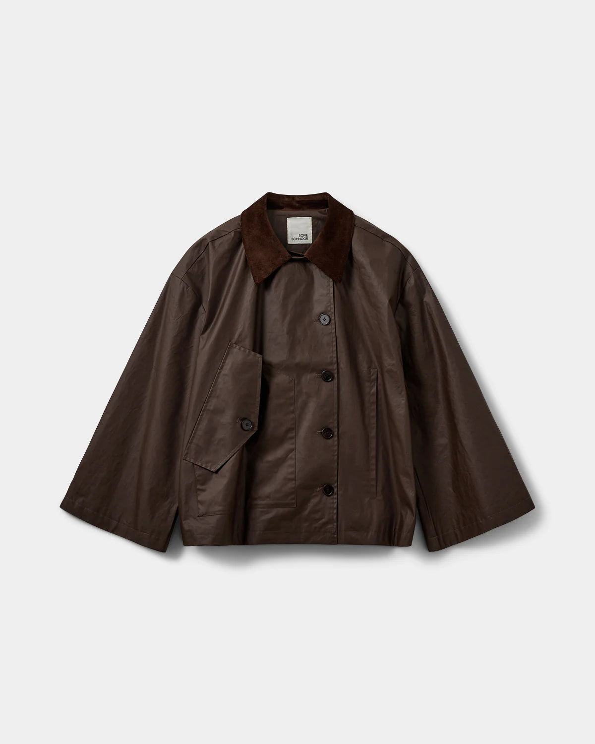 the AGATHASW jacket, dark brown