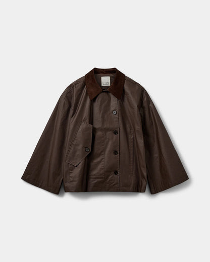 the AGATHASW jacket, dark brown
