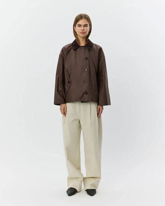 the AGATHASW jacket, dark brown