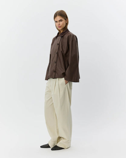 the AGATHASW jacket, dark brown