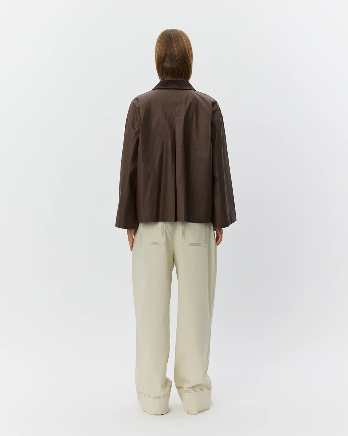 the AGATHASW jacket, dark brown