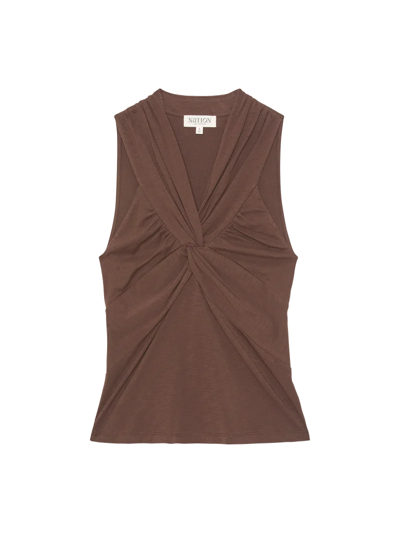 the ANAIS halter tank, cocoa