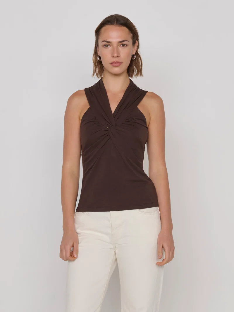the ANAIS halter tank, cocoa