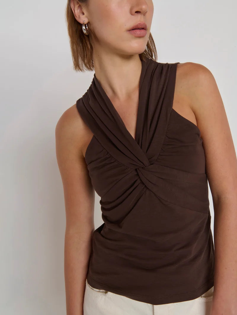 the ANAIS halter tank, cocoa