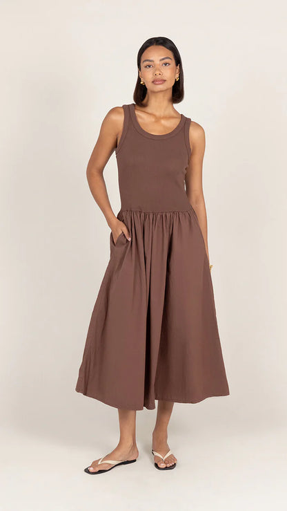 the MARNIE dress, cocoa