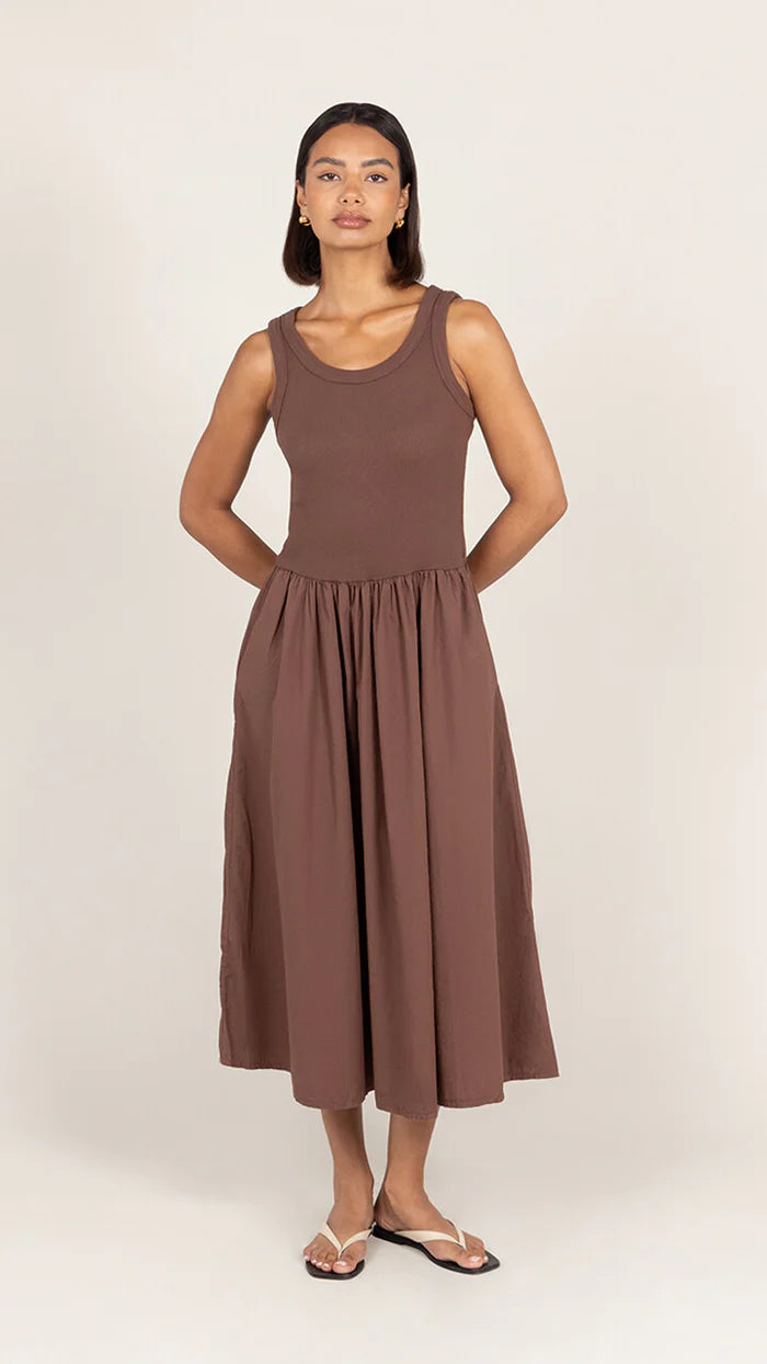 the MARNIE dress, cocoa