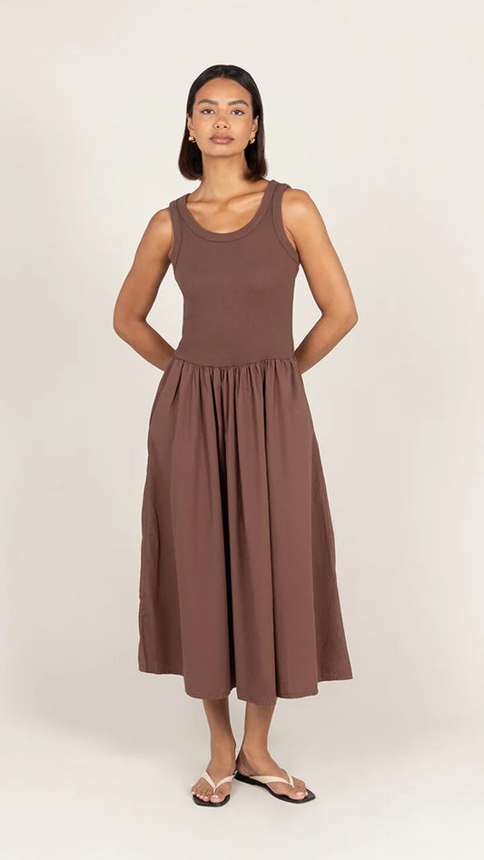 the MARNIE dress, cocoa