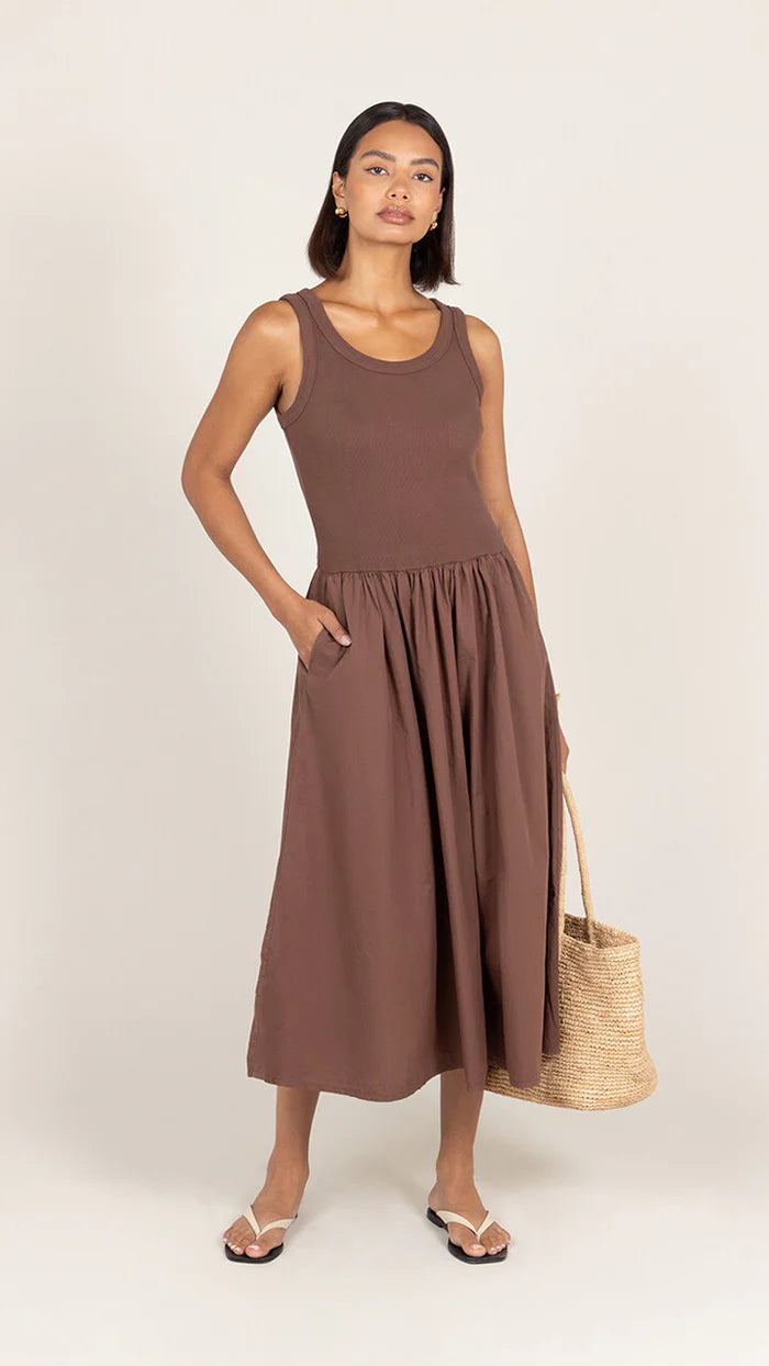 the MARNIE dress, cocoa