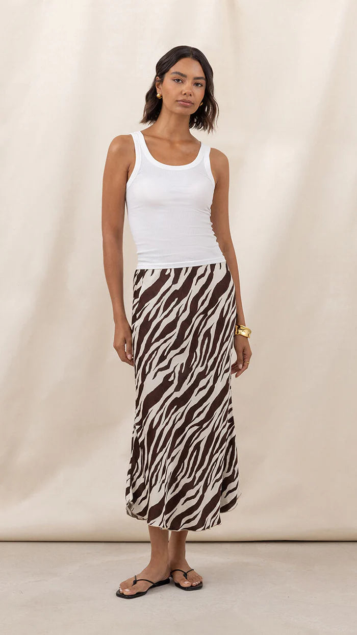 the SASHA print skirt