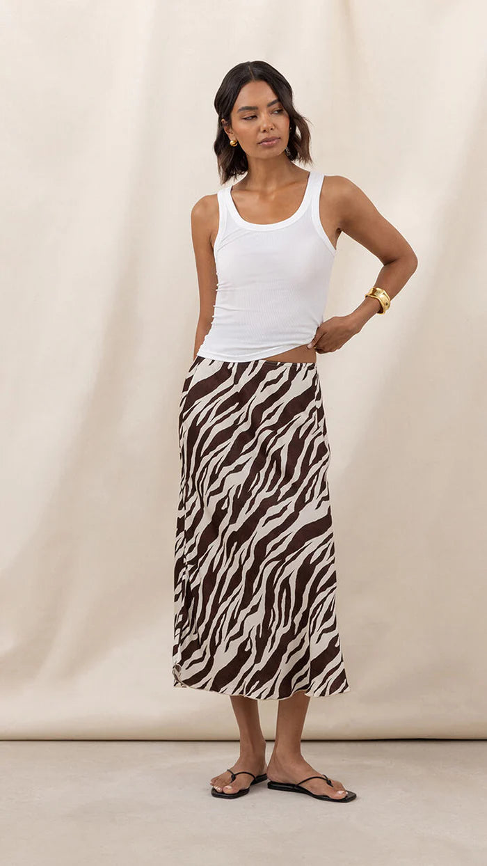 the SASHA print skirt