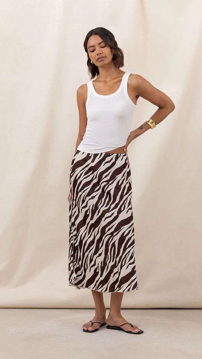 the SASHA print skirt