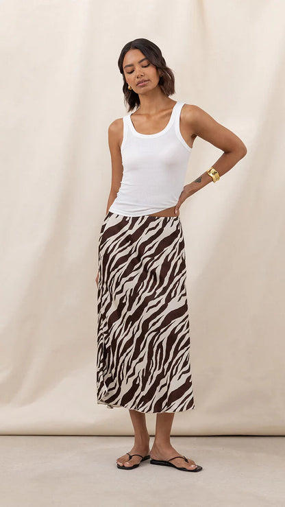 the SASHA print skirt
