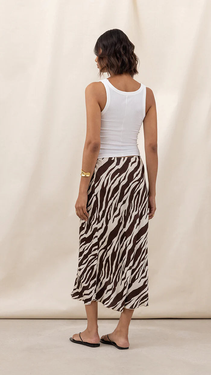 the SASHA print skirt