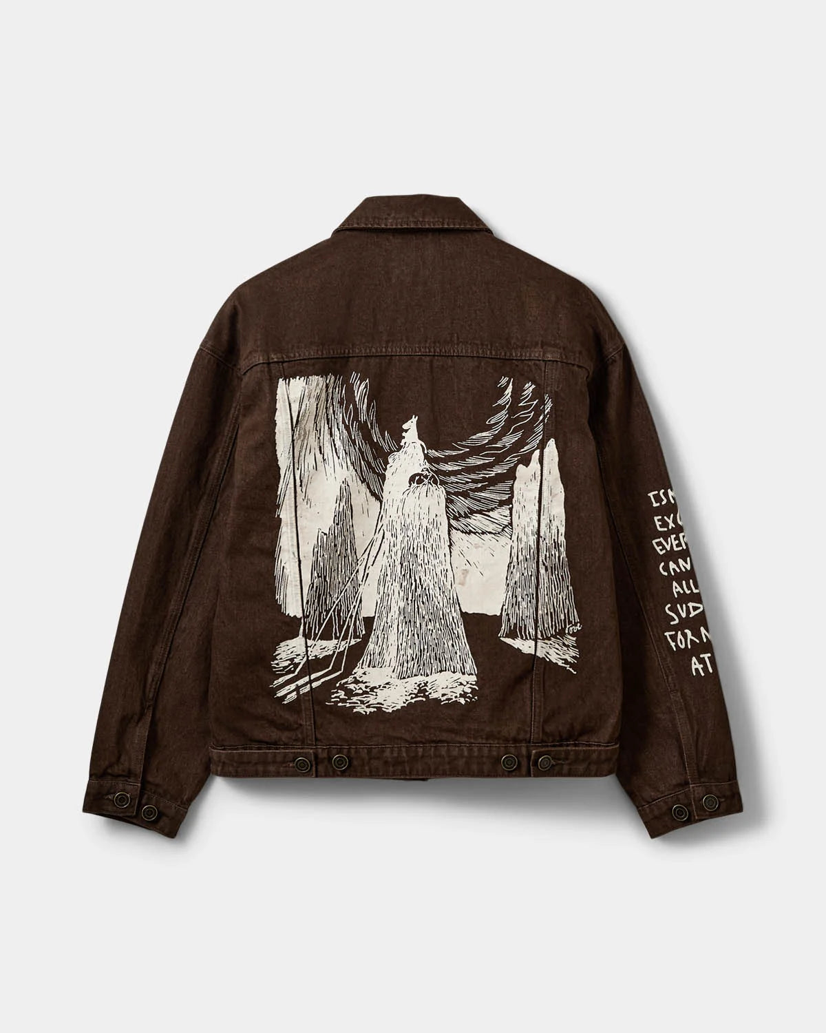 the AUDREY MOOMIN denim jacket, dark brown