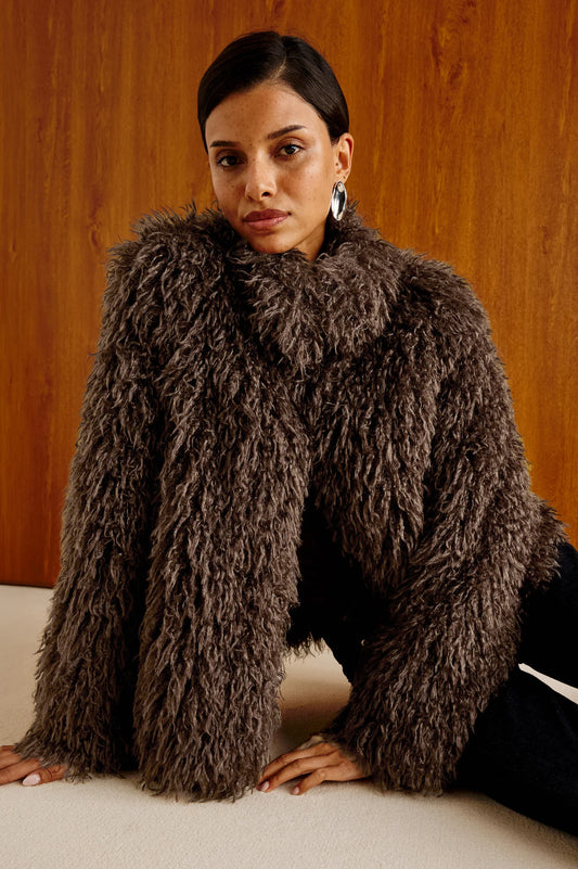 the BLISSE jacket, espresso