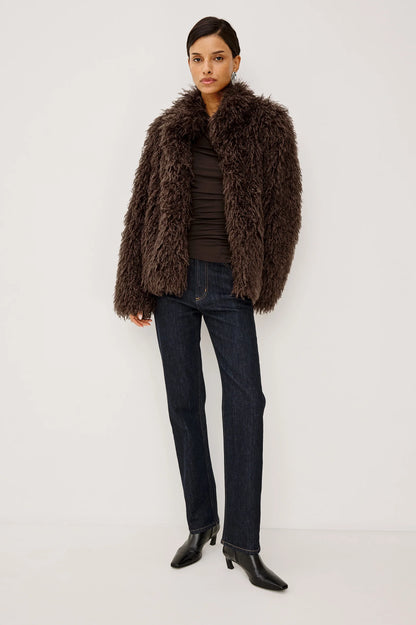 the BLISSE jacket, espresso