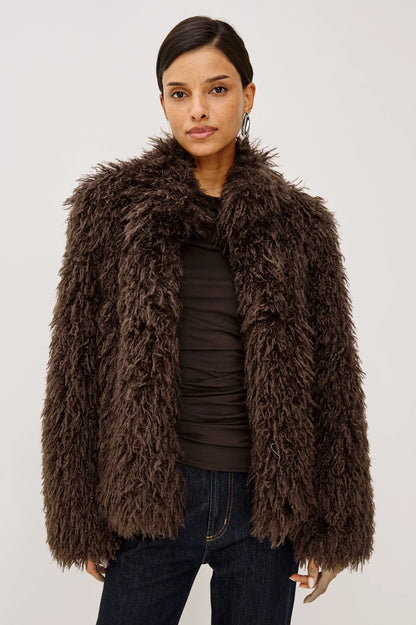 the BLISSE jacket, espresso