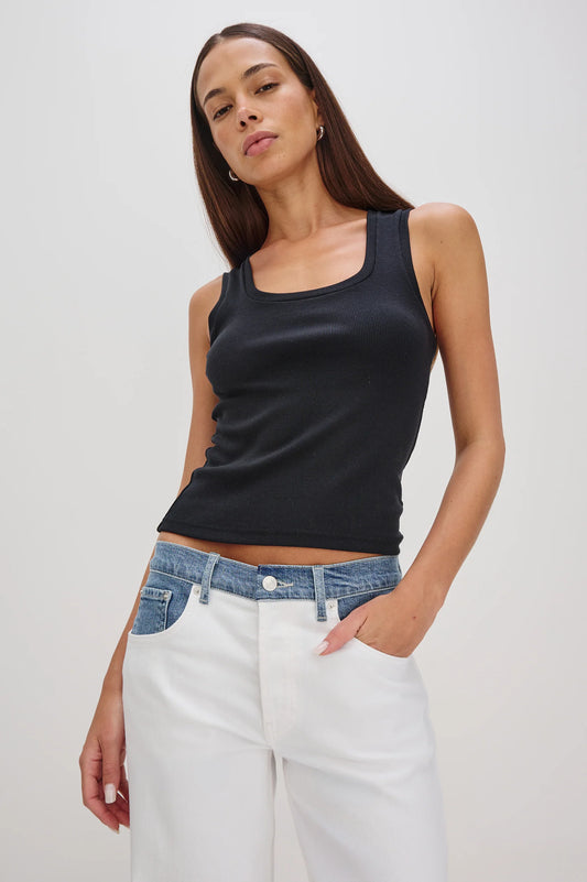 the BOBBIE top, black