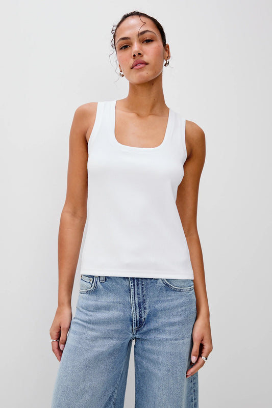 the BOBBIE top, white