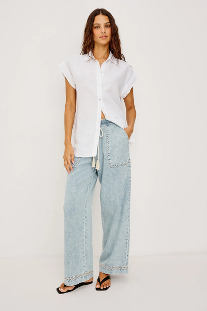 the CAMPO pant, bleached indigo