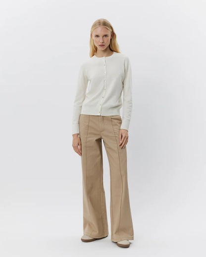 the CISSESW stripe cardigan, off white