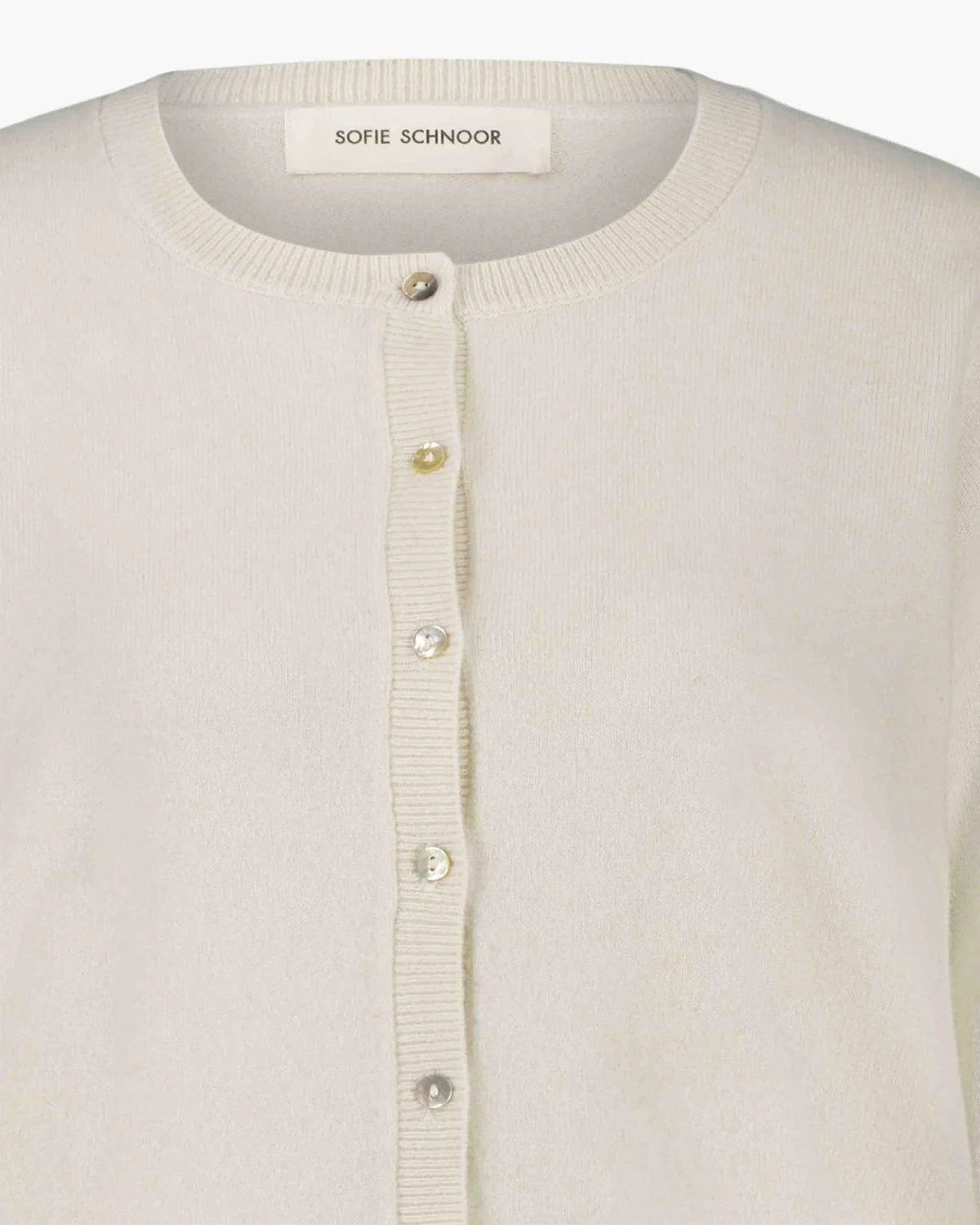 the CISSESW stripe cardigan, off white