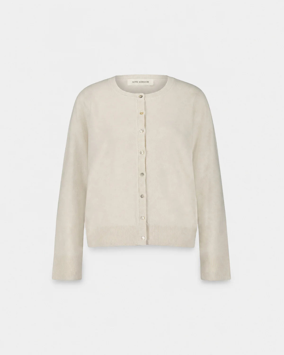 the CISSESW stripe cardigan, off white