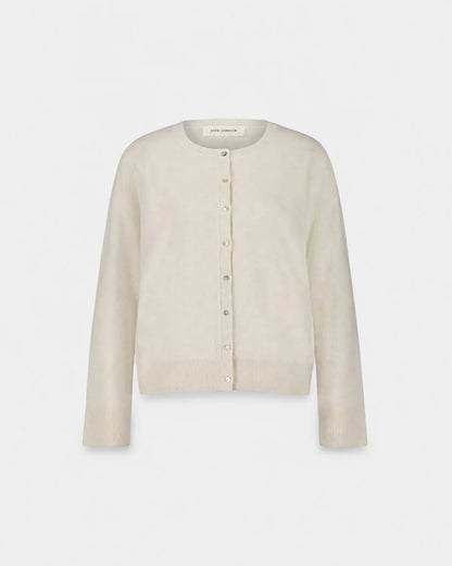 the CISSESW stripe cardigan, off white
